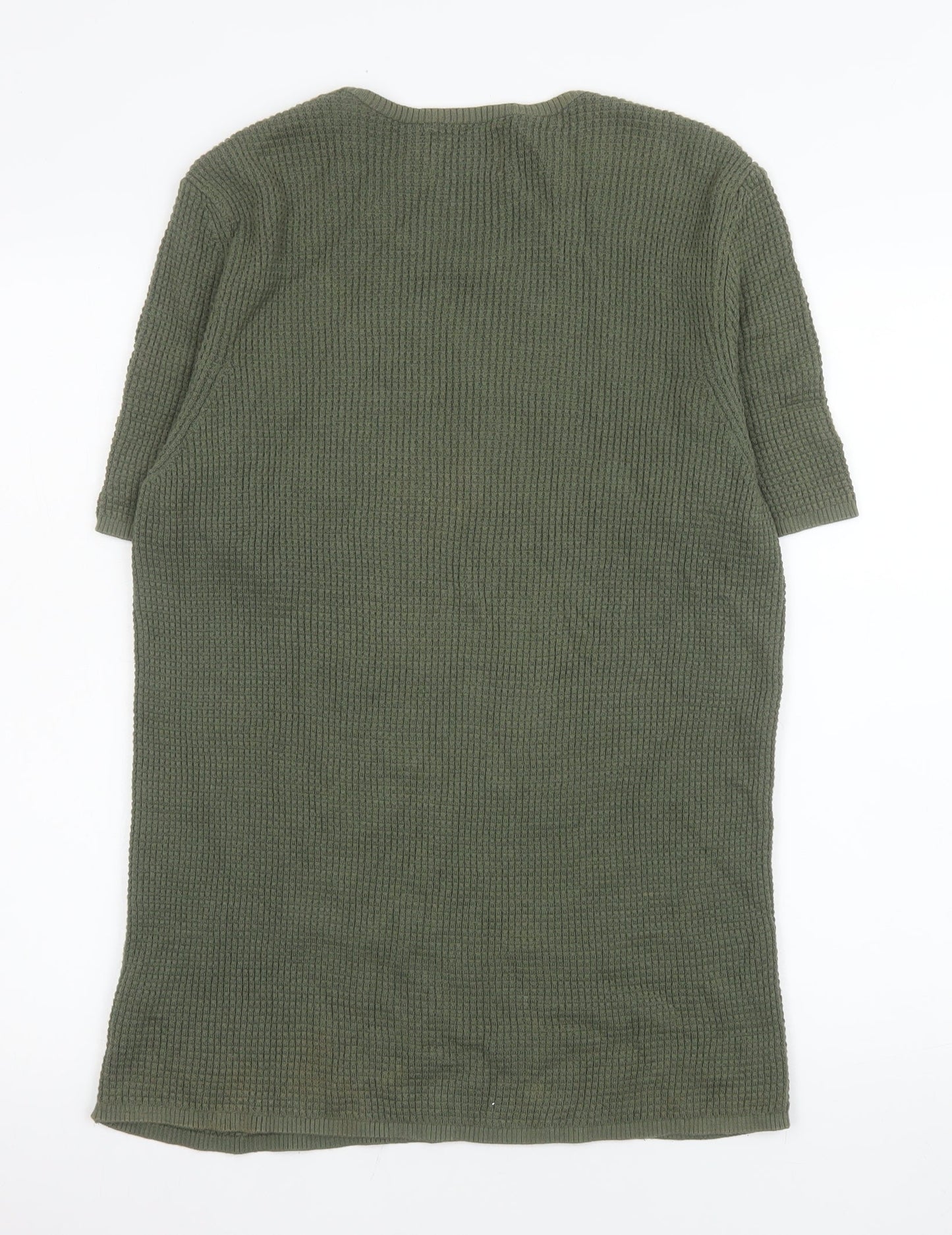 Mens UK Size S Topman Green  T-Shirt