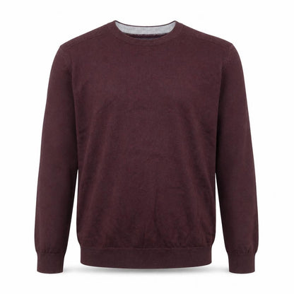 Ben Sherman Men's Red Cotton Crew Neck Jumper Size M