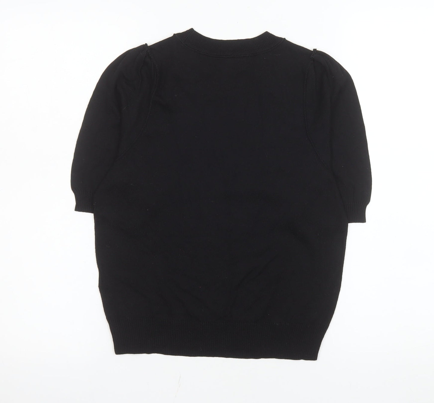 Womens UK Size XS NEXT Black Basic T-Shirt