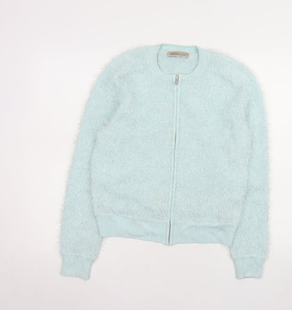 Womens UK Size 12 Marks and Spencer Blue Bomber Jacket