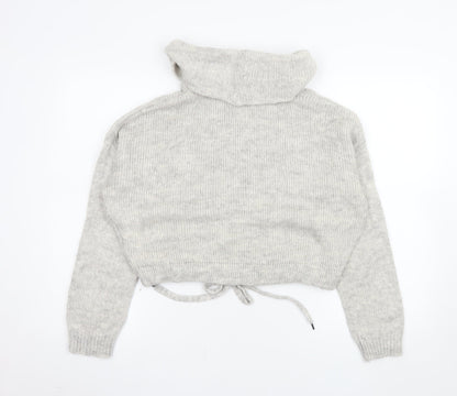 Womens UK Size XS H&M Grey Pullover Jumper