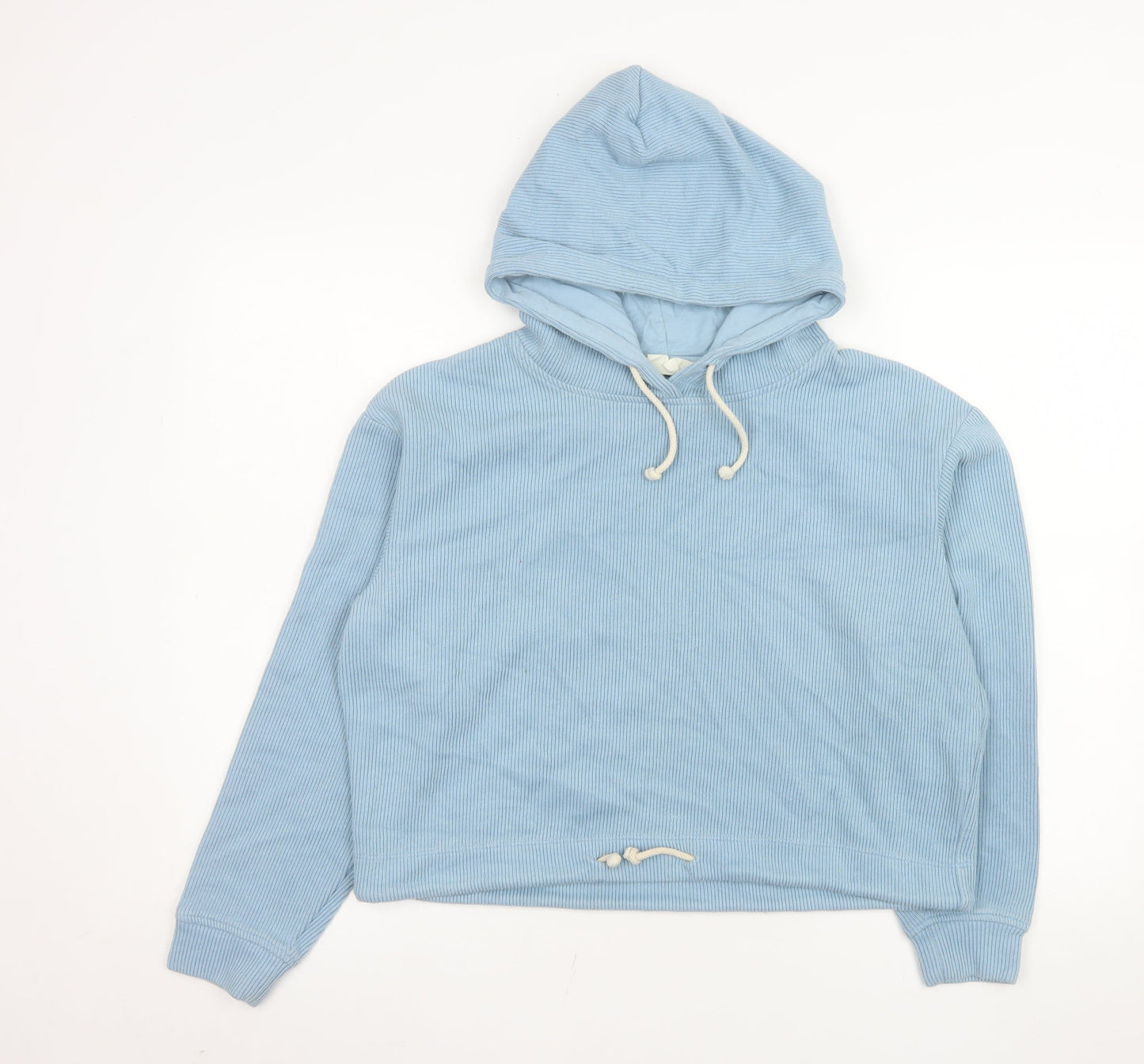 Womens UK Size S American Vintage Blue Pullover Hoodie