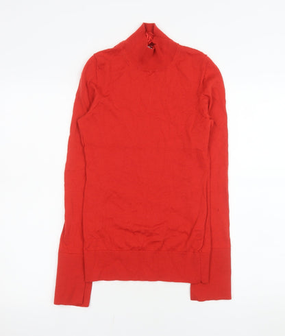 Womens UK Size S Reiss Red Basic Blouse