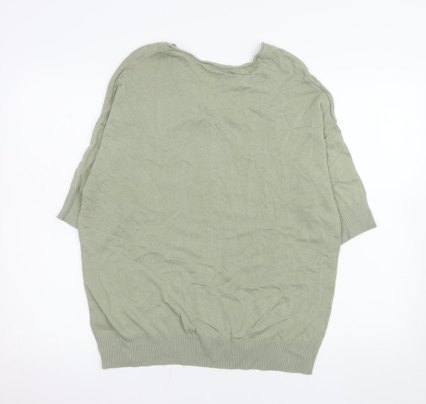 Womens UK Size One Size Parfois Green Basic Blouse