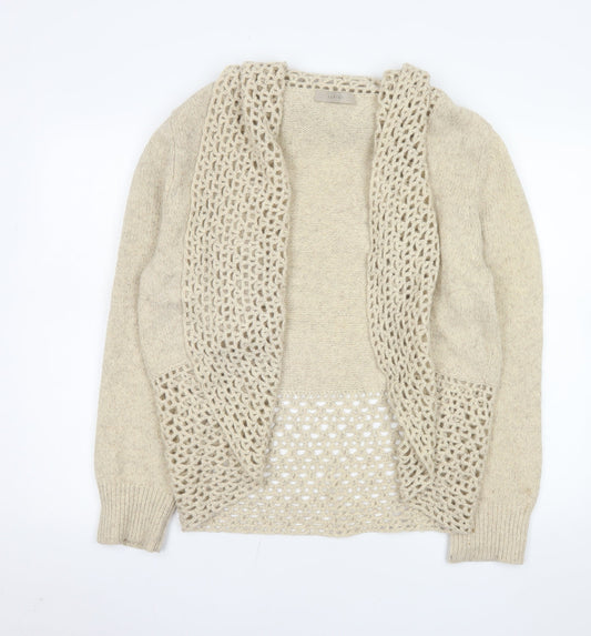 Womens UK Size 20 Wrap Beige Cardigan Jumper