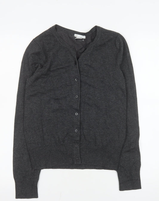 Womens UK Size S H&M Grey Cardigan Jumper