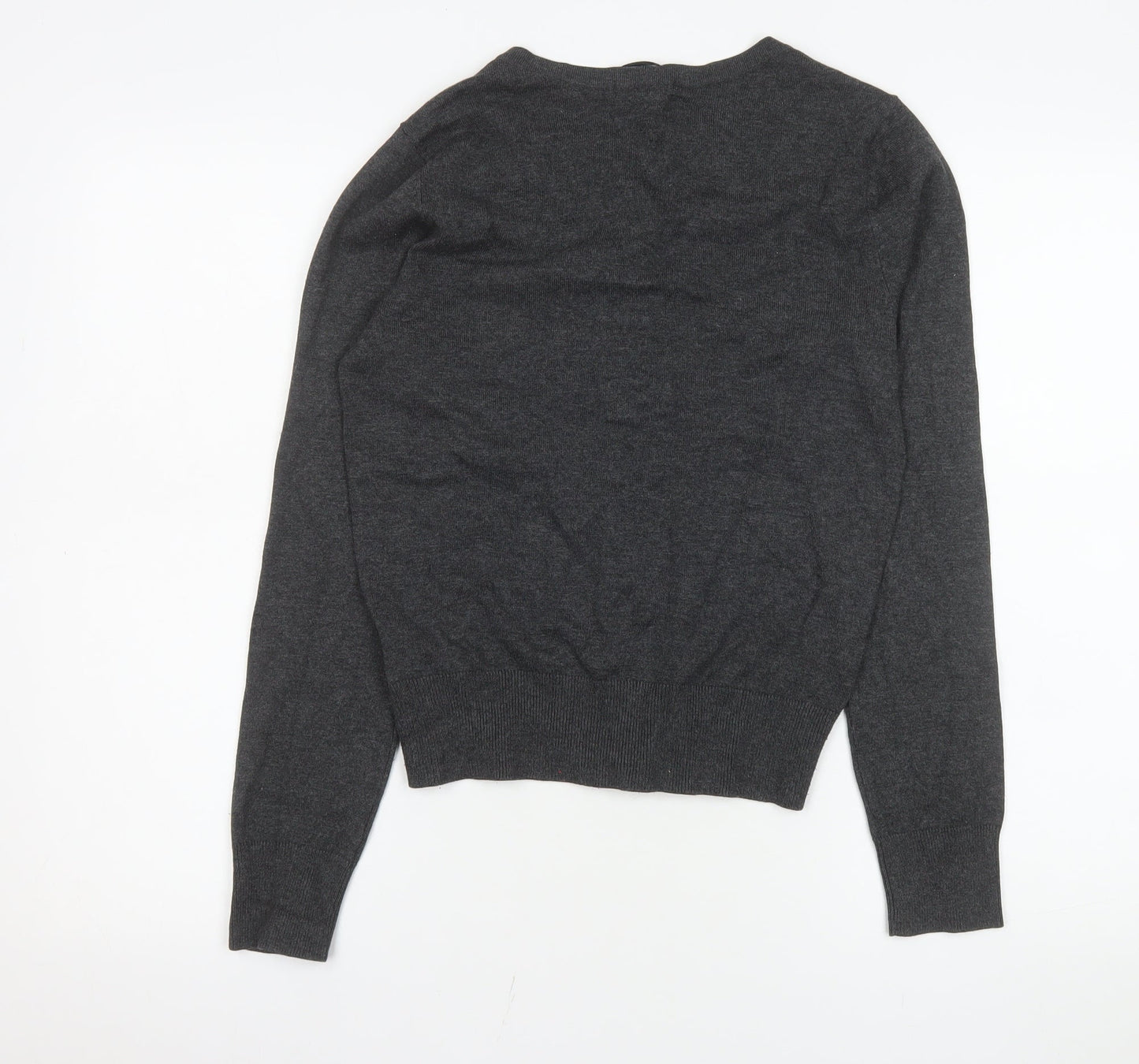 Womens UK Size S H&M Grey Cardigan Jumper