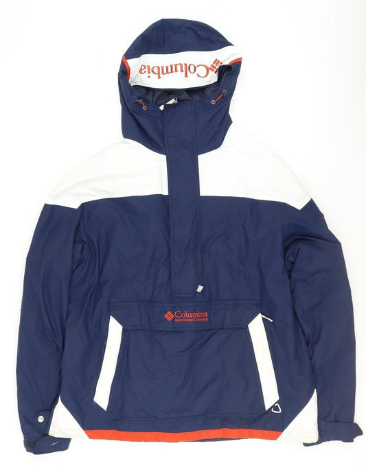Mens UK Size XL Columbia Blue Anorak Coat