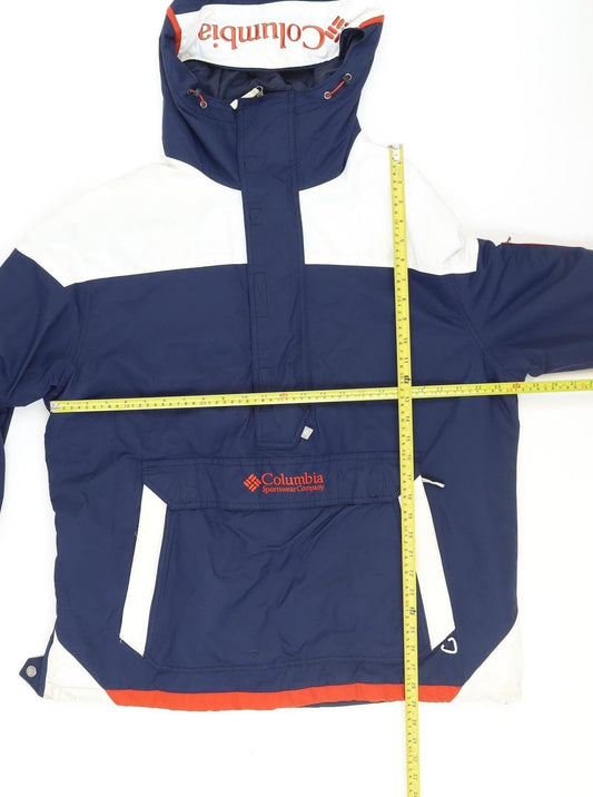 Mens UK Size XL Columbia Blue Anorak Coat