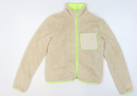 Womens UK Size XS H&M Beige Walking Gym & Training Casual Jacket
