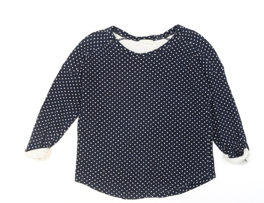 Womens UK Size 2 Whistles Blue Pullover Jumper