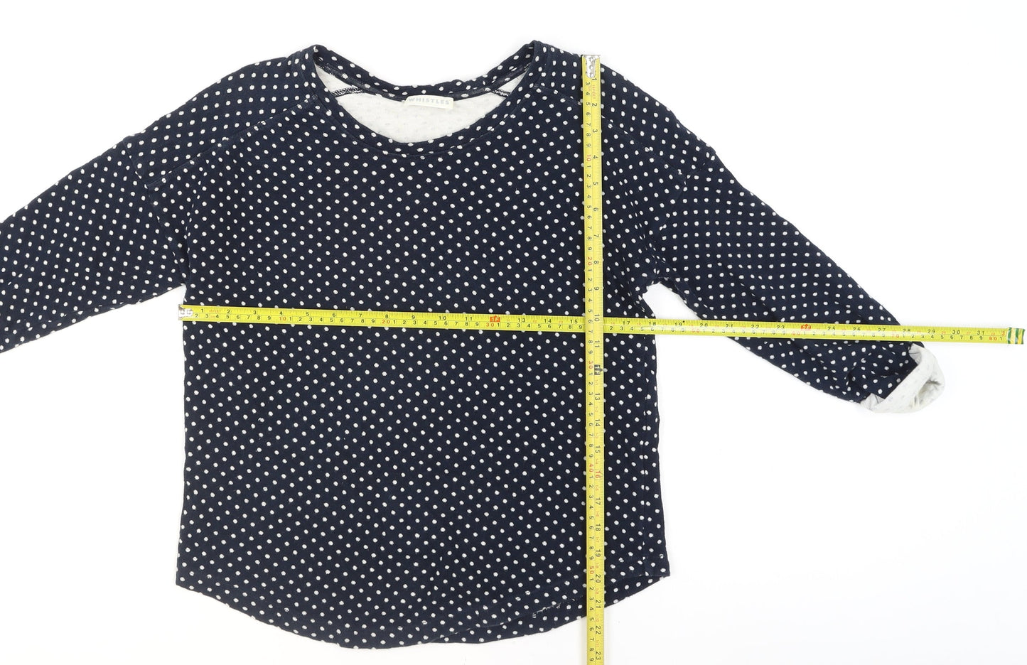 Womens UK Size 2 Whistles Blue Pullover Jumper
