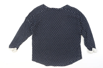 Womens UK Size 2 Whistles Blue Pullover Jumper