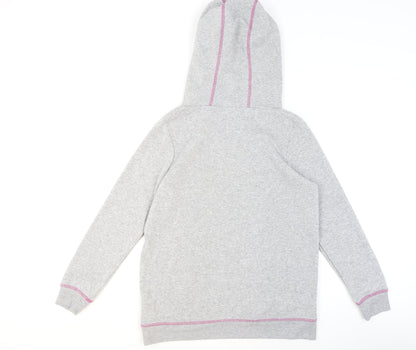 Womens UK Size M Lipsy London Grey Pullover Hoodie