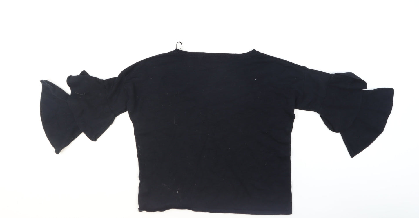 Womens UK Size 12 Marks and Spencer Black Pullover Jumper