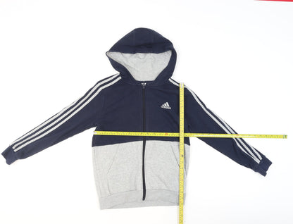 Boys UK Size 11-12 Years adidas Multicoloured Full Zip Hoodie