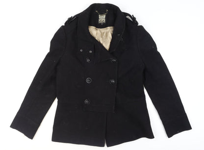 Womens UK Size 14 BiBA Black Pea Coat