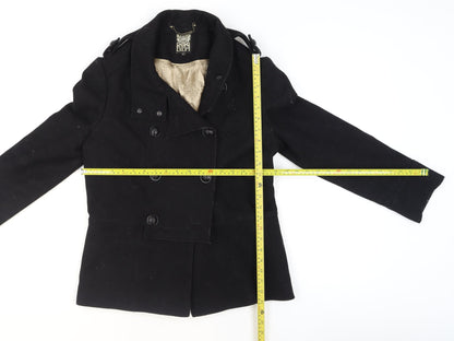 Womens UK Size 14 BiBA Black Pea Coat