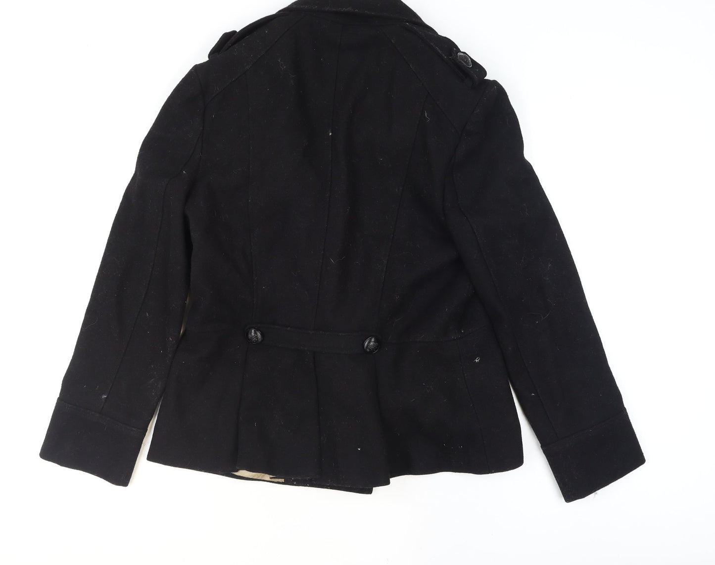 Womens UK Size 14 BiBA Black Pea Coat