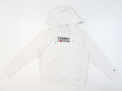 Mens UK Size XS Tommy Jeans White Pullover Hoodie