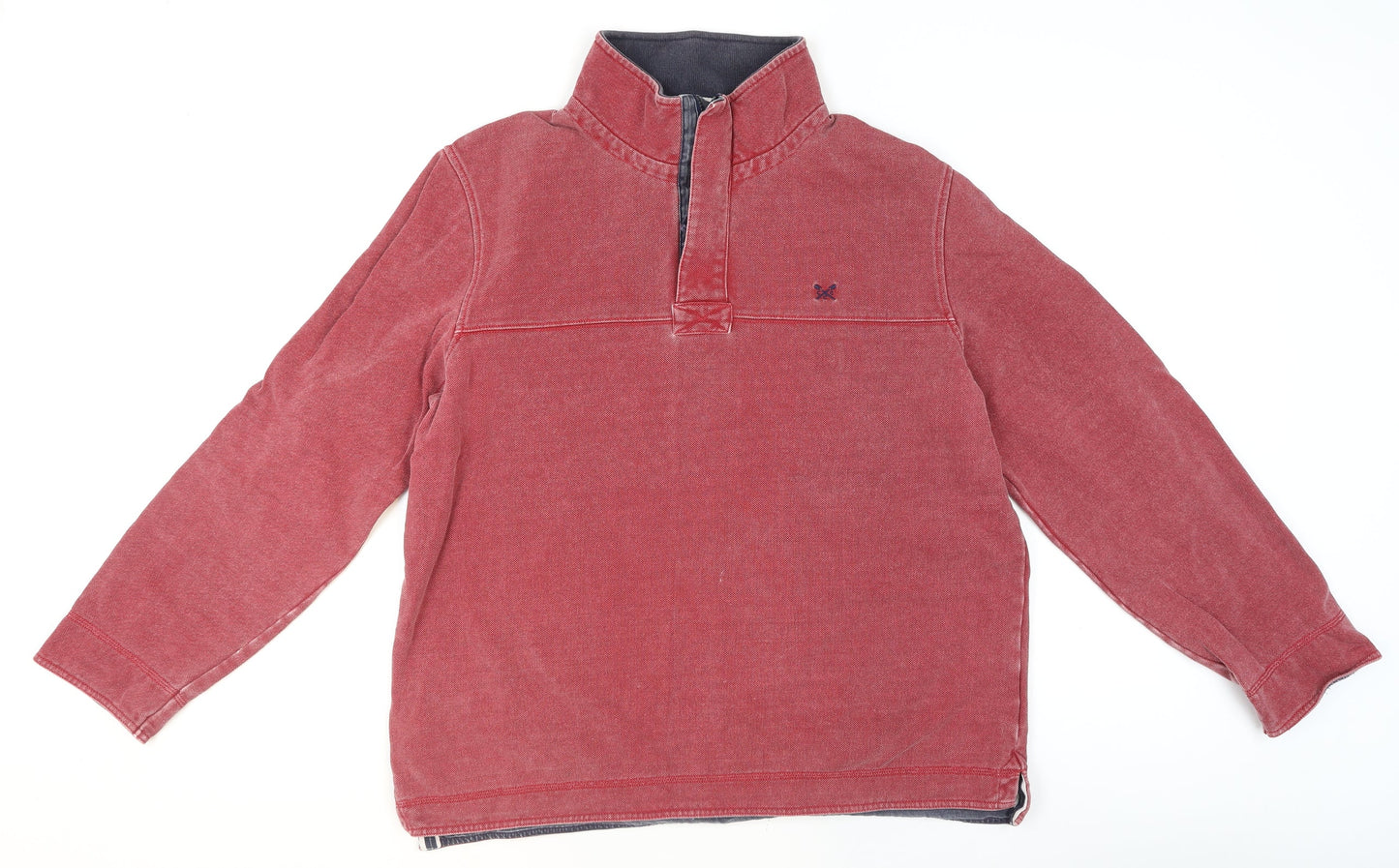 Mens UK Size 2XL Crew Clothing Company Red Pullover Sweatshirt
