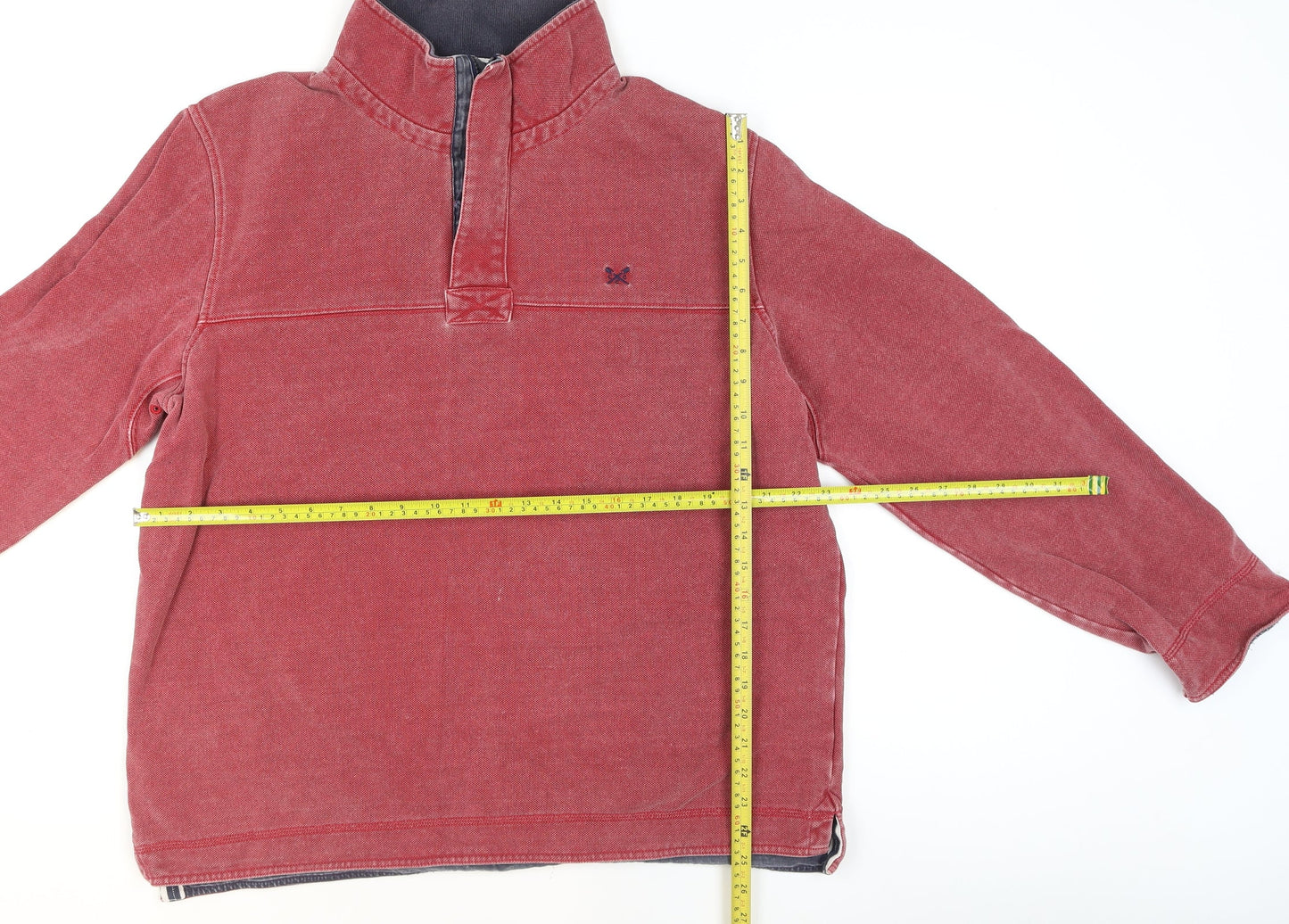 Mens UK Size 2XL Crew Clothing Company Red Pullover Sweatshirt