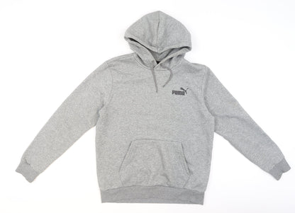 Mens UK Size S PUMA Grey Pullover Hoodie