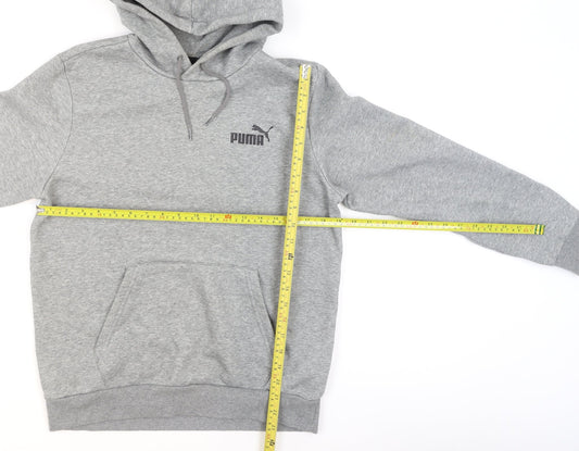 Mens UK Size S PUMA Grey Pullover Hoodie