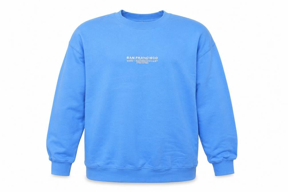 Mens UK Size L H&M Blue Pullover Sweatshirt