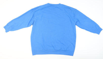Mens UK Size L H&M Blue Pullover Sweatshirt