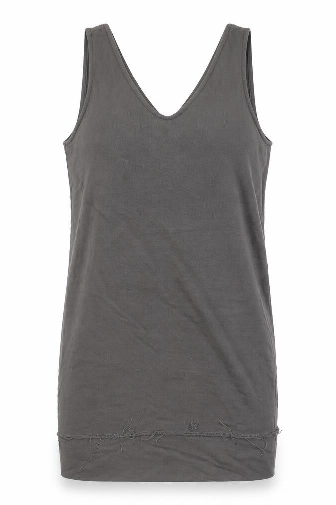 Womens UK Size S Zara Grey Basic Tank