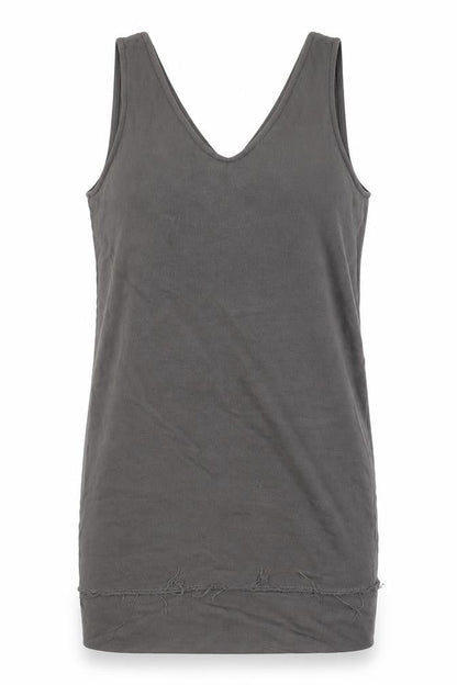 Womens UK Size S Zara Grey Basic Tank