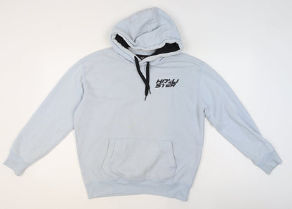 Mens UK Size M Hollister Blue Pullover Hoodie