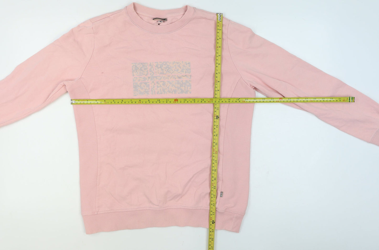 Womens UK Size L Napapijri Pink Pullover Sweatshirt
