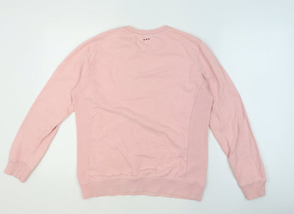 Womens UK Size L Napapijri Pink Pullover Sweatshirt