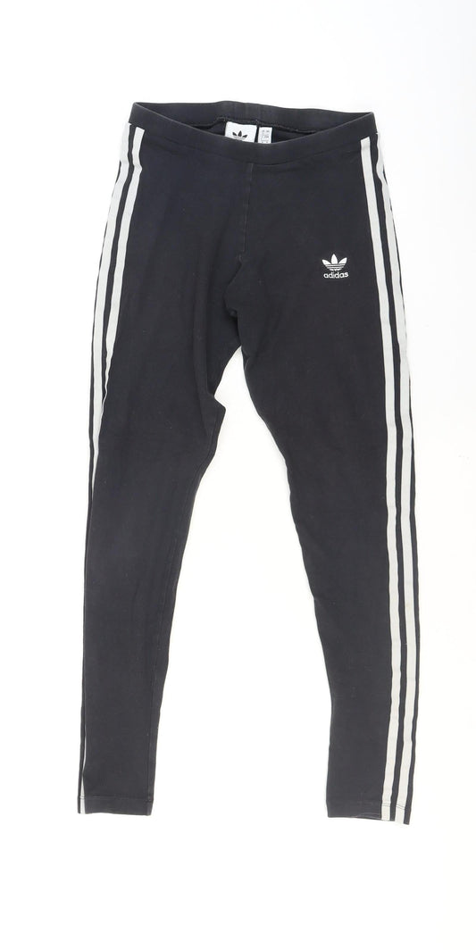 Womens UK Size 8 adidas  Leggings Black Leggings