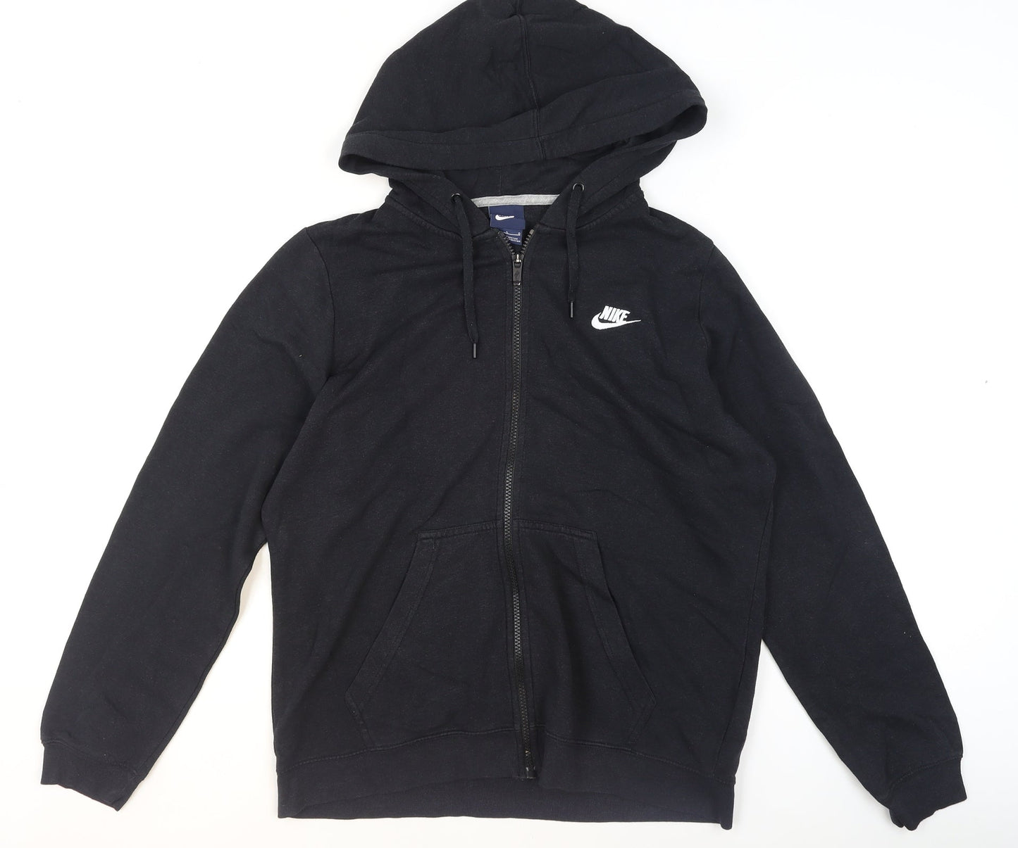 Mens UK Size L Nike Black Full Zip Hoodie