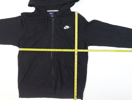 Mens UK Size L Nike Black Full Zip Hoodie