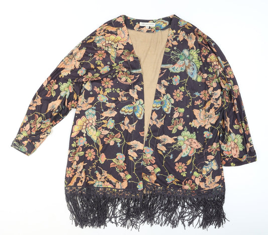 Womens UK Size S J&S Millenium Multicoloured Kimono Blouse