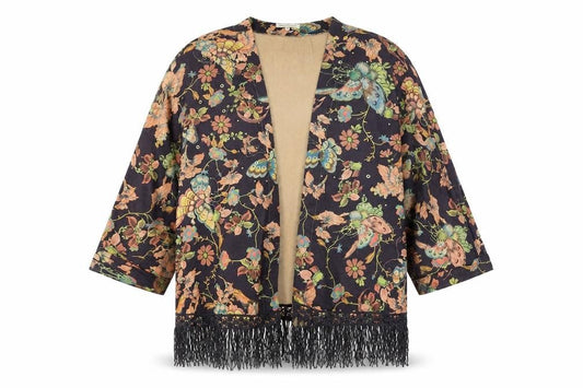 Womens UK Size S J&S Millenium Multicoloured Kimono Blouse