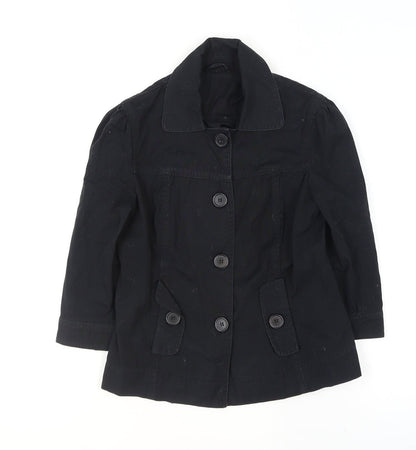 Womens UK Size 8 Dorothy Perkins Black Basic Jacket