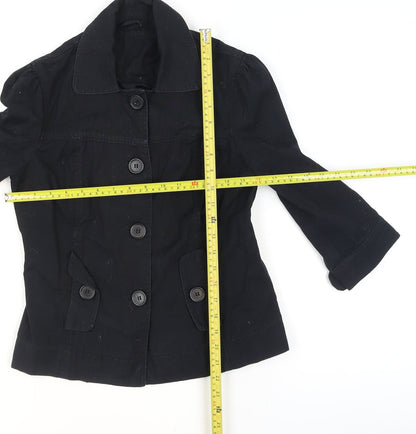 Womens UK Size 8 Dorothy Perkins Black Basic Jacket