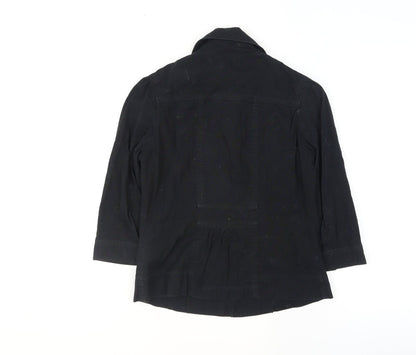 Womens UK Size 8 Dorothy Perkins Black Basic Jacket