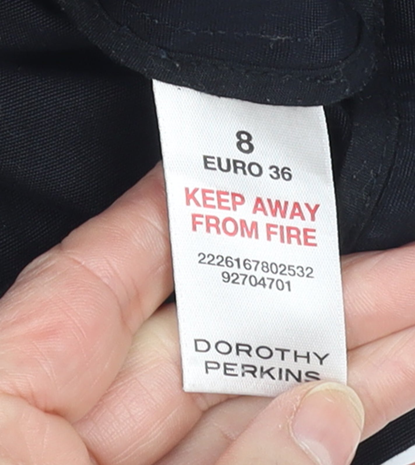 Womens UK Size 8 Dorothy Perkins Black Basic Jacket