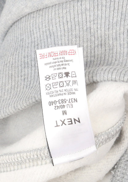 Mens UK Size M NEXT Grey Pullover Hoodie