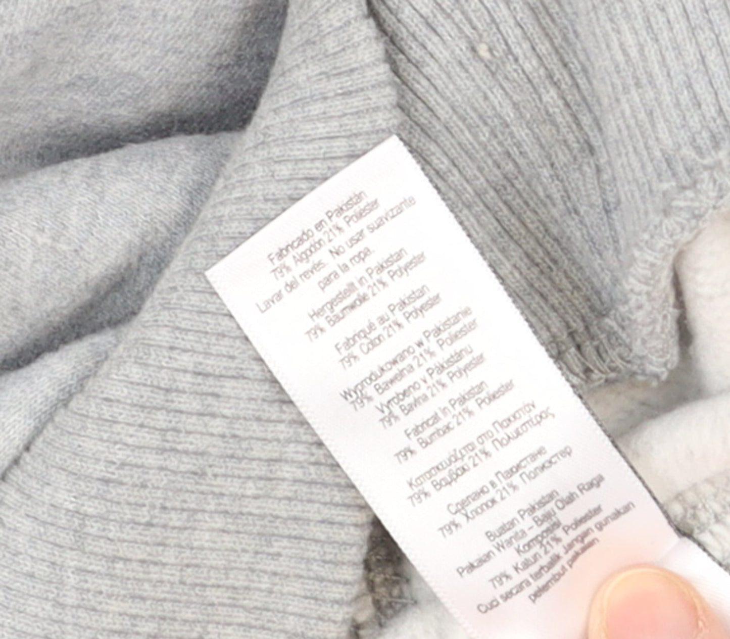 Mens UK Size M NEXT Grey Pullover Hoodie