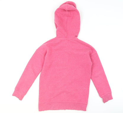 Girls UK Size 8-10 Years Tommy Hilfiger Pink Full Zip Hoodie
