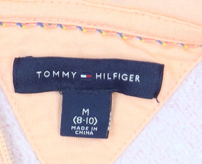 Girls UK Size 8-10 Years Tommy Hilfiger Pink Full Zip Hoodie