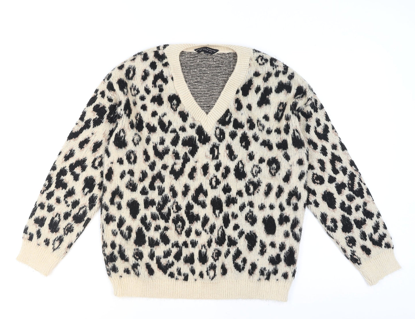 Womens UK Size 10 Dorothy Perkins Beige Pullover Jumper