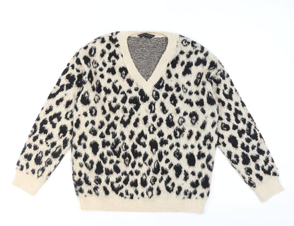 Womens UK Size 10 Dorothy Perkins Beige Pullover Jumper